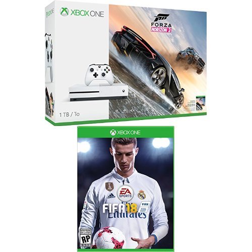 קונסולת Xbox One S 1TB - Forza Horizon 3 צרור + FIFA 18 צרור