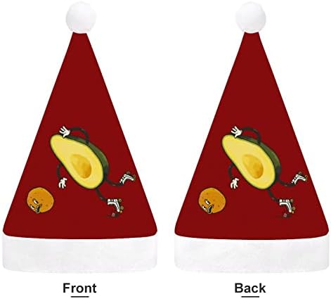 אבוקדו רולרבליידס חג המולד כובע סנטה כובע מצחיק חג המולד כובעי חג מסיבת כובעי עבור נשים / גברים