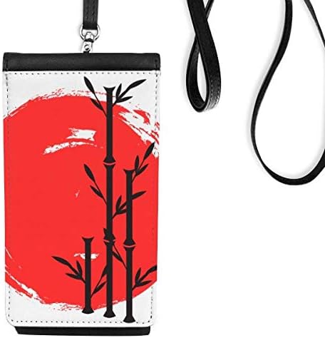 ארנק טלפון מברשת יפן שחור אדום