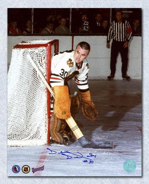 דניס דה -ג'ורדי שיקגו בלקוהוקס חתום על שישה 8x10 תמונה מקורית - תמונות NHL עם חתימה
