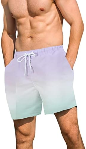 גברים של לוח מכנסיים קצרים בגדי ים גברים מקרית אופנה מכנסיים קצר תחרה עד חוף ים מודפס חג חוף מכנסיים קצרים חוף