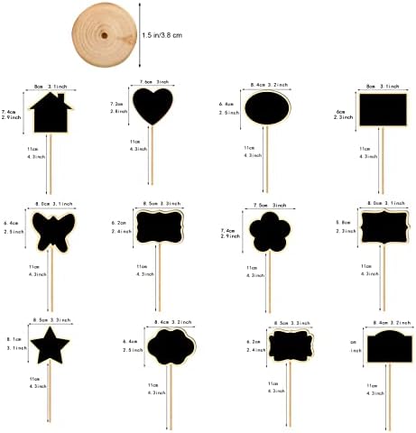 אנקריו עץ מיני סימני לוח קטן לוח עם עץ סטנד 12 סגנון לוח הודעות לוח סימנים לחתונות מסיבות יום הולדת שולחן מספרים מיוחד